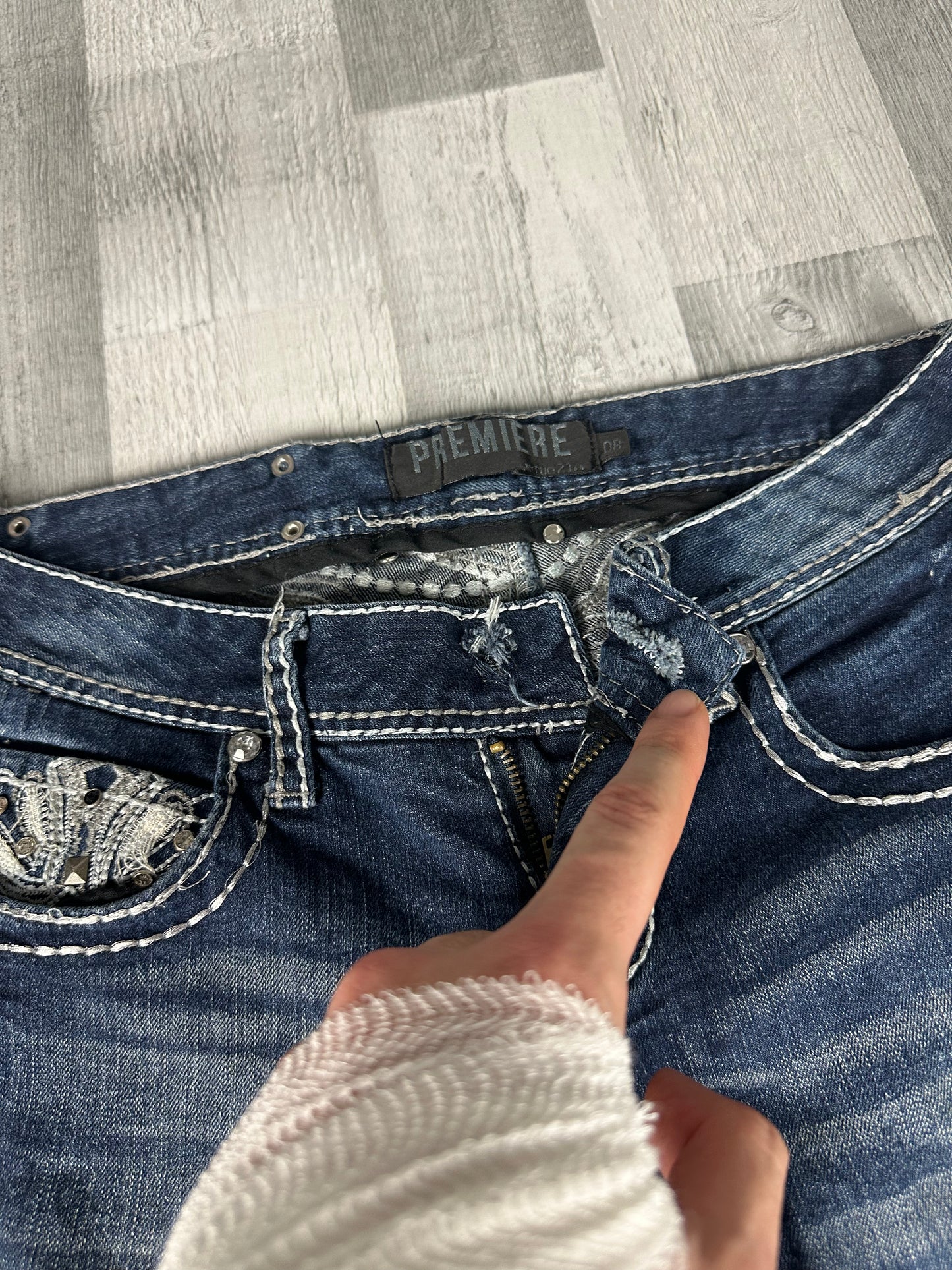 Low Waist Damen Jeans 5.6(8)