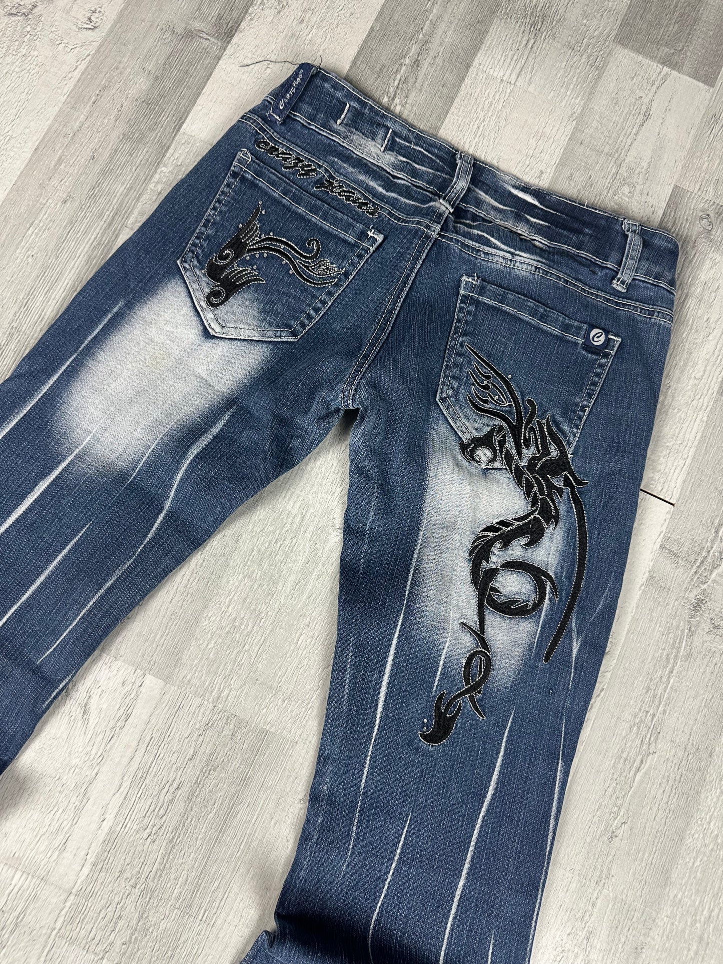 Low Waist Japanese Style Damen Jeans 5.6(9)