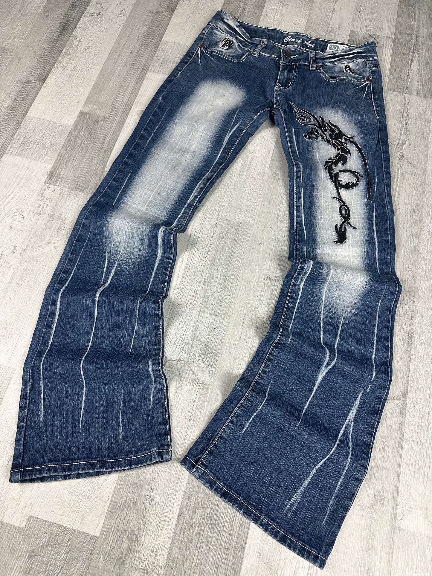 Low Waist Japanese Style Damen Jeans 5.6(9)