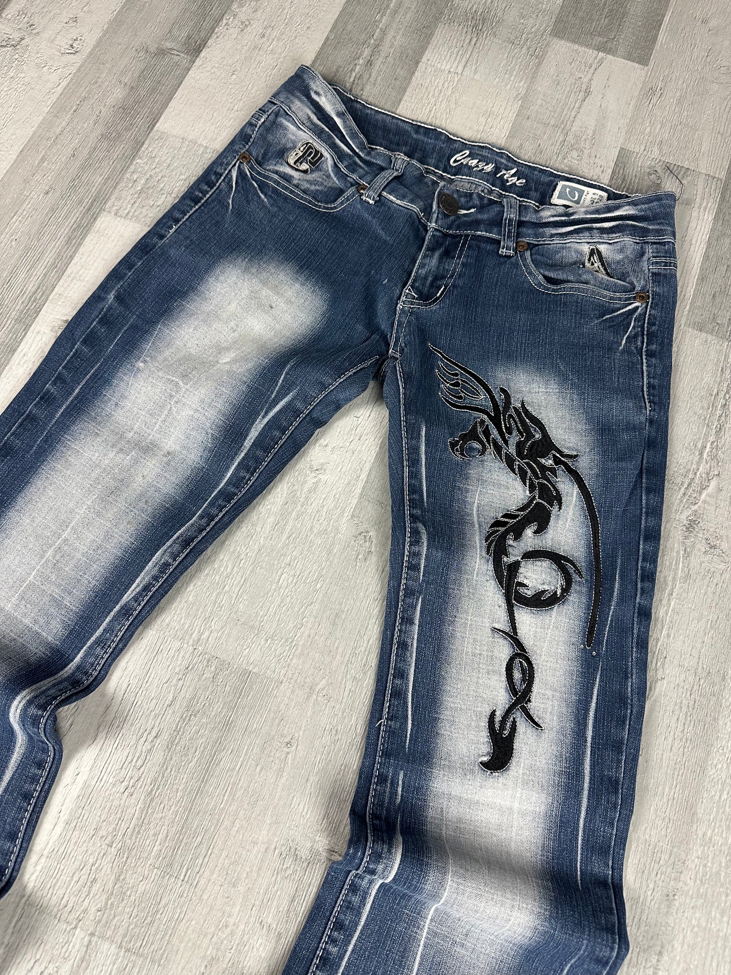 Low Waist Japanese Style Damen Jeans 5.6(9)